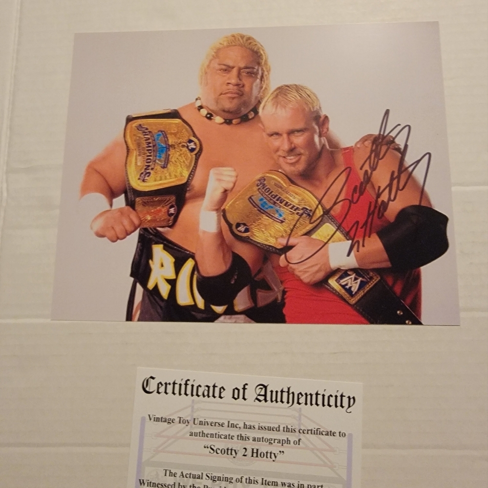 Scotty 2 Hotty And Rikishi Autographed Scotty Photo with COA